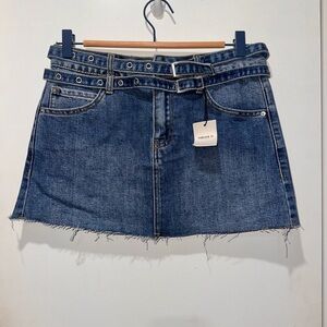 Forever 21 Dark Blue Denim Mini Skirt